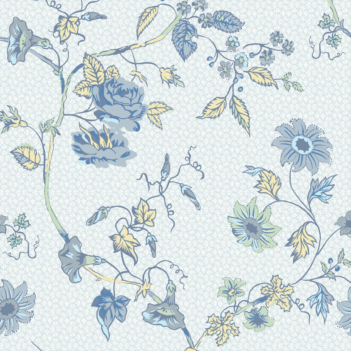 Laura Ashley Rambling Rector Made to Measure Blackout Roller Blind Blue Sky