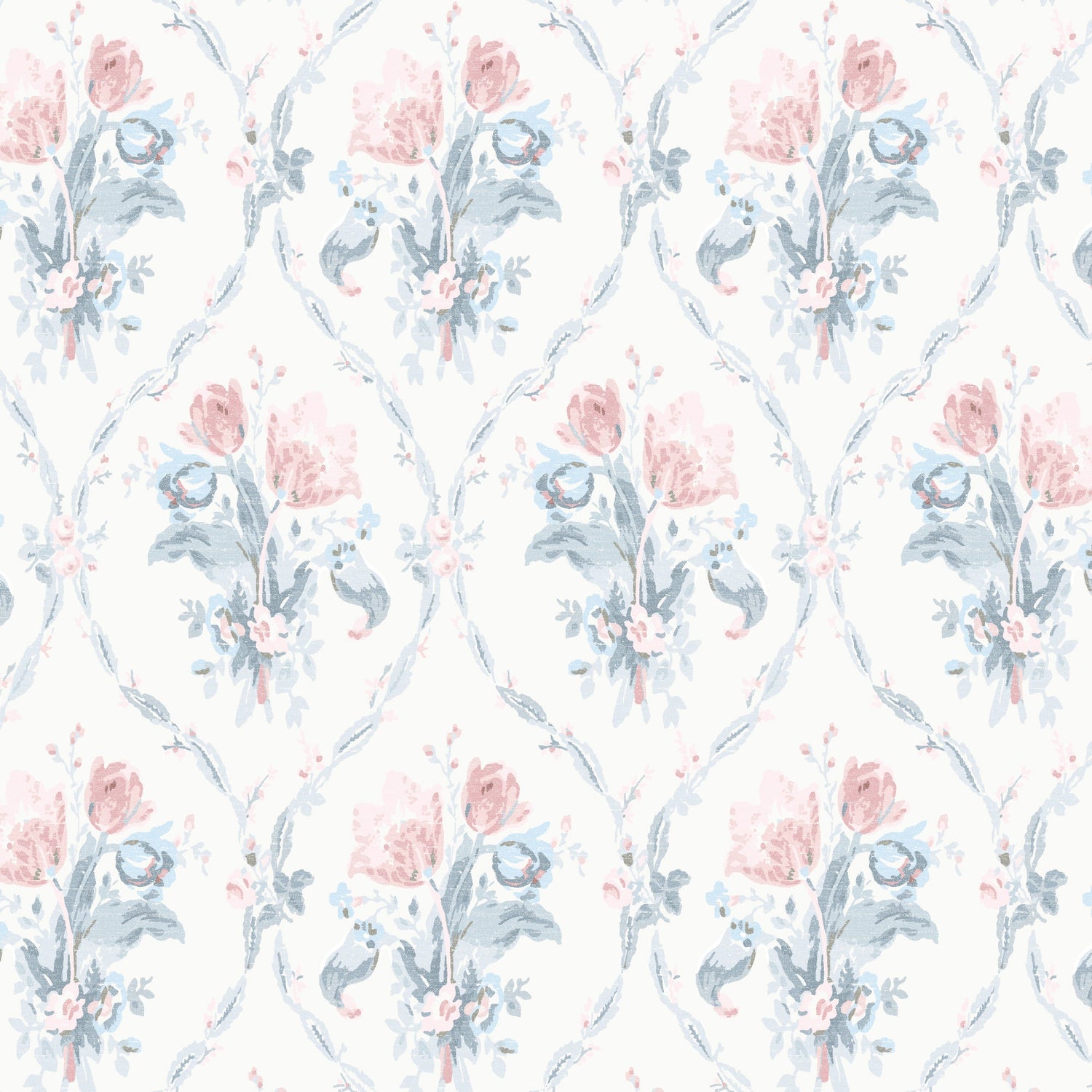 Laura Ashley Scarborough Fair Translucent Made to Measure Roller Blind Blush