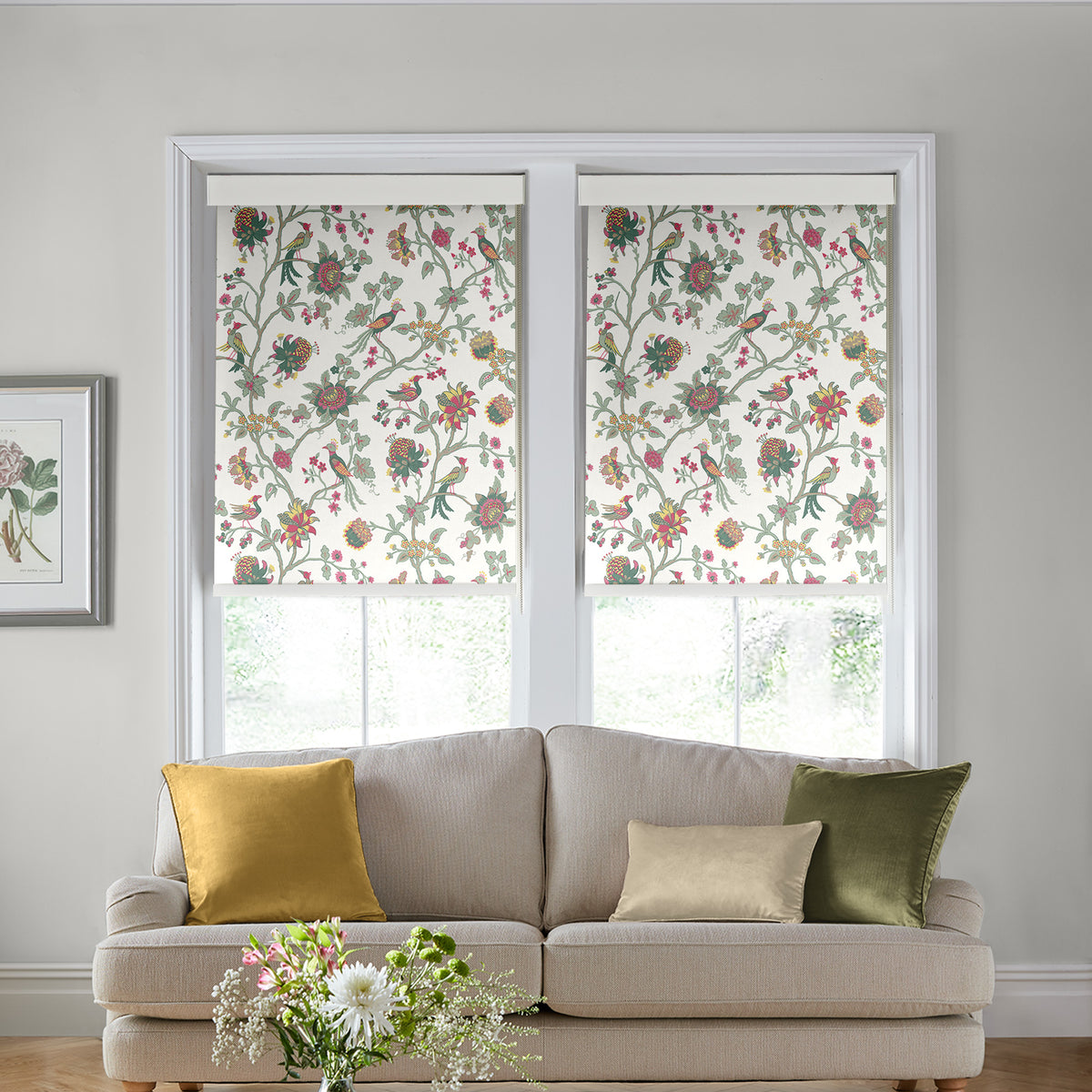 Laura Ashley Emperor Made to Measure Blackout Roller Blind Peony