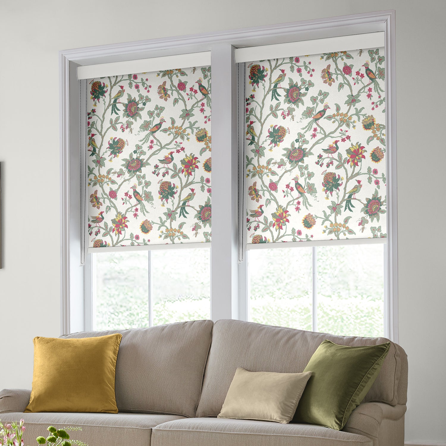 Laura Ashley Emperor Made to Measure Blackout Roller Blind Peony