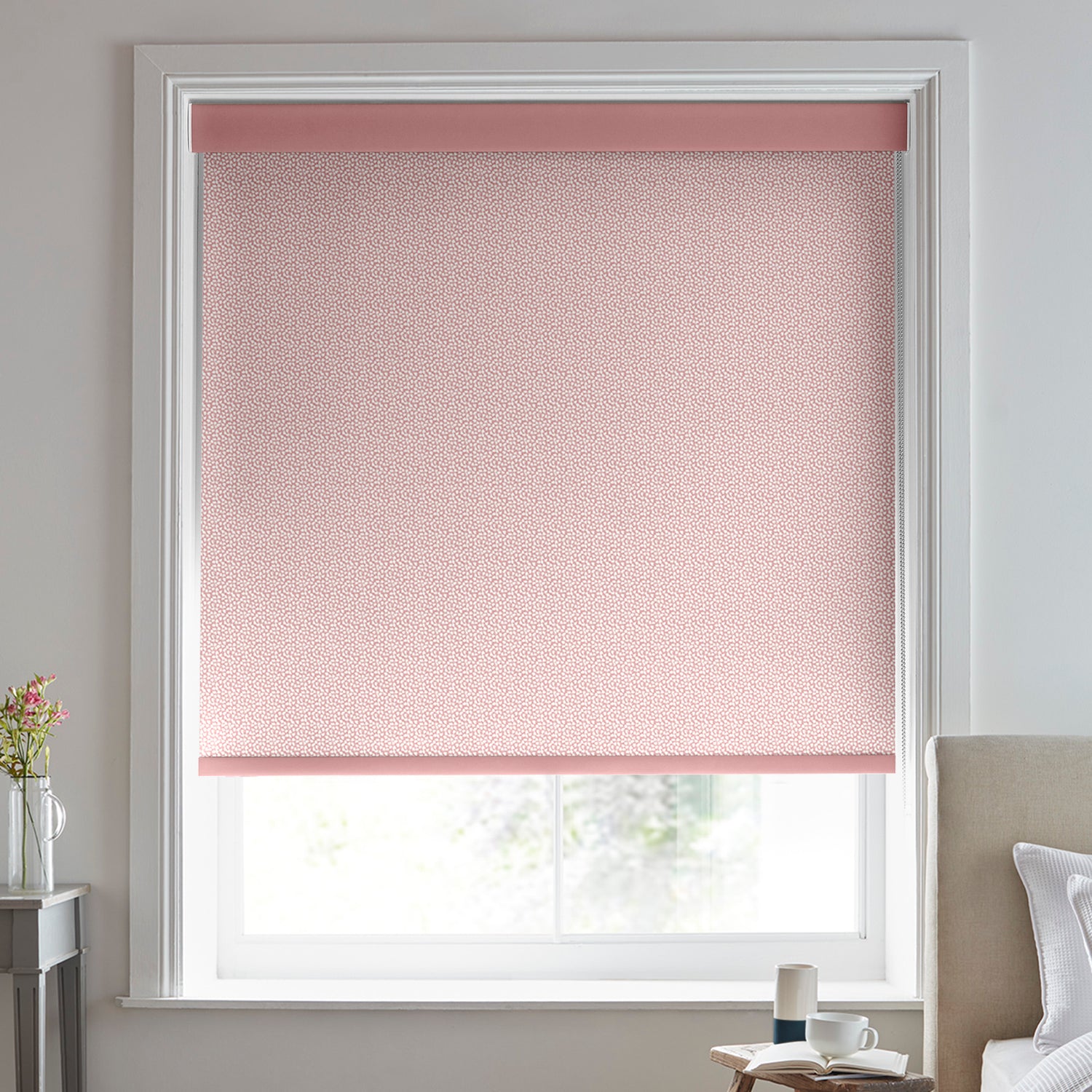 Laura Ashley Sycamore Made to Measure Blackout Roller Blind Blush