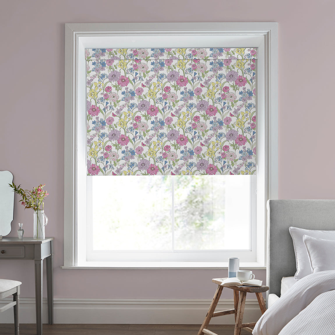 Laura Ashley Gilly Translucent Made to Measure Roller Blind Multi