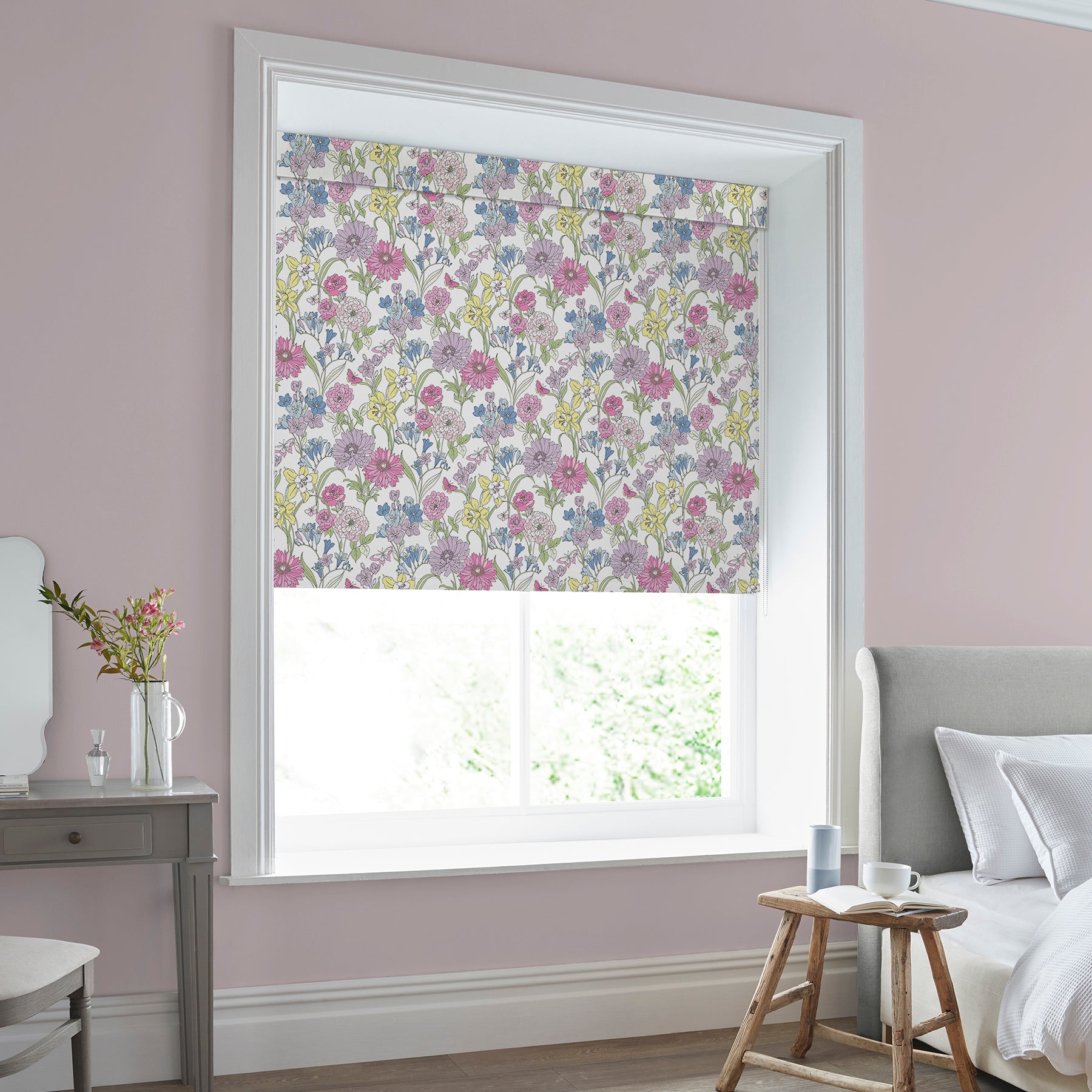 Laura Ashley Gilly Translucent Made to Measure Roller Blind Multi