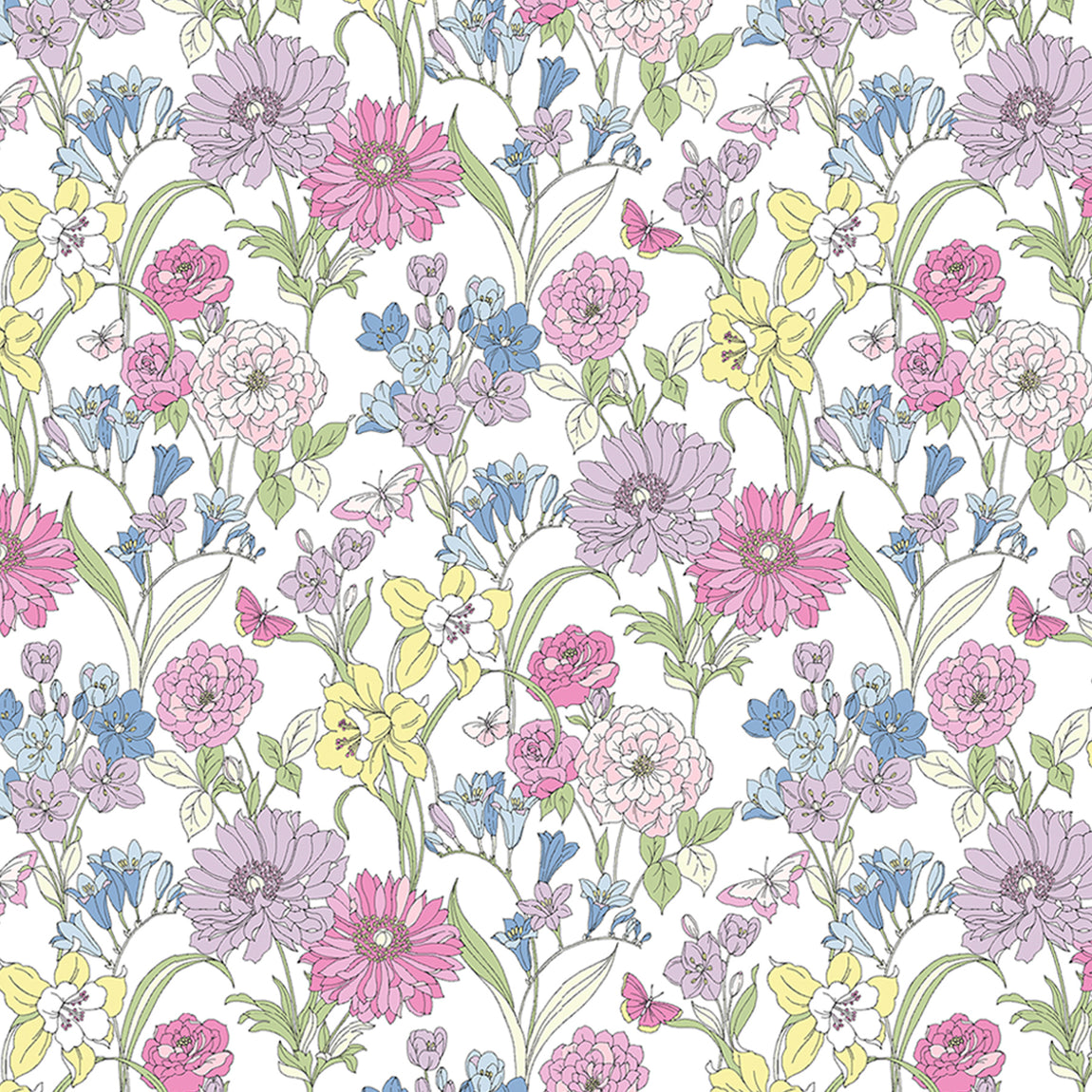 Laura Ashley Gilly Made to Measure Blackout Roller Blind Multi