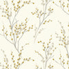 Laura Ashley Pussy Willow Made to Measure Blackout Roller Blind Ochre Yellow