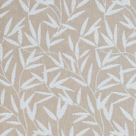 Laura Ashley Willow Leaf Chenille Fabric Natural