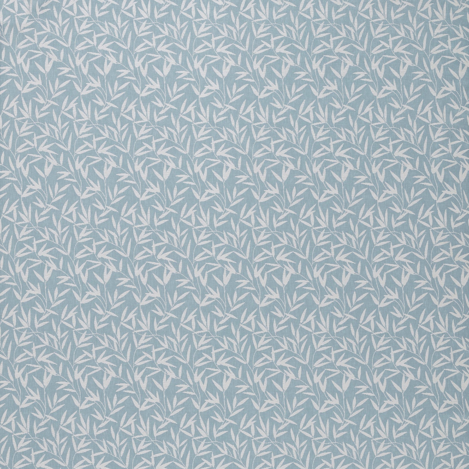 Laura Ashley Willow Leaf Chenille Fabric Pale Seaspray