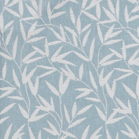 Laura Ashley Willow Leaf Chenille Fabric Pale Seaspray