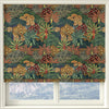 Linda Barker Treasure Garden Velvet Print Made to Measure Roman Blind Navy