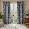 Linda Barker Evergreen Leaf Made to Measure Curtain Blue