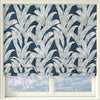 Linda Barker Evergreen Leaf Woven Fabric Blue