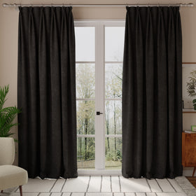 Linda Barker Petal Made to Measure Curtain Black