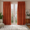 Linda Barker Petal Made to Measure Curtain Deep Terracotta