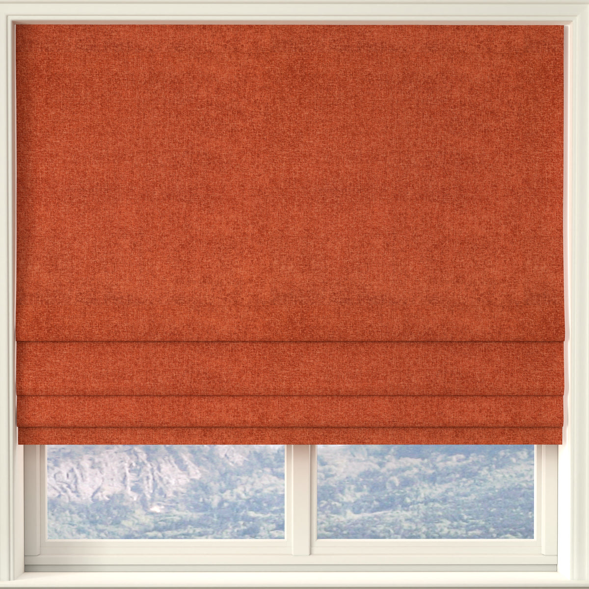 Linda Barker Petal Made to Measure Roman Blind Deep Terracotta