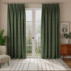 Linda Barker Petal Made to Measure Curtain Winter Moss