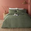 Serene Lindly Duvet Cover Bedding Set Dark Green New Green