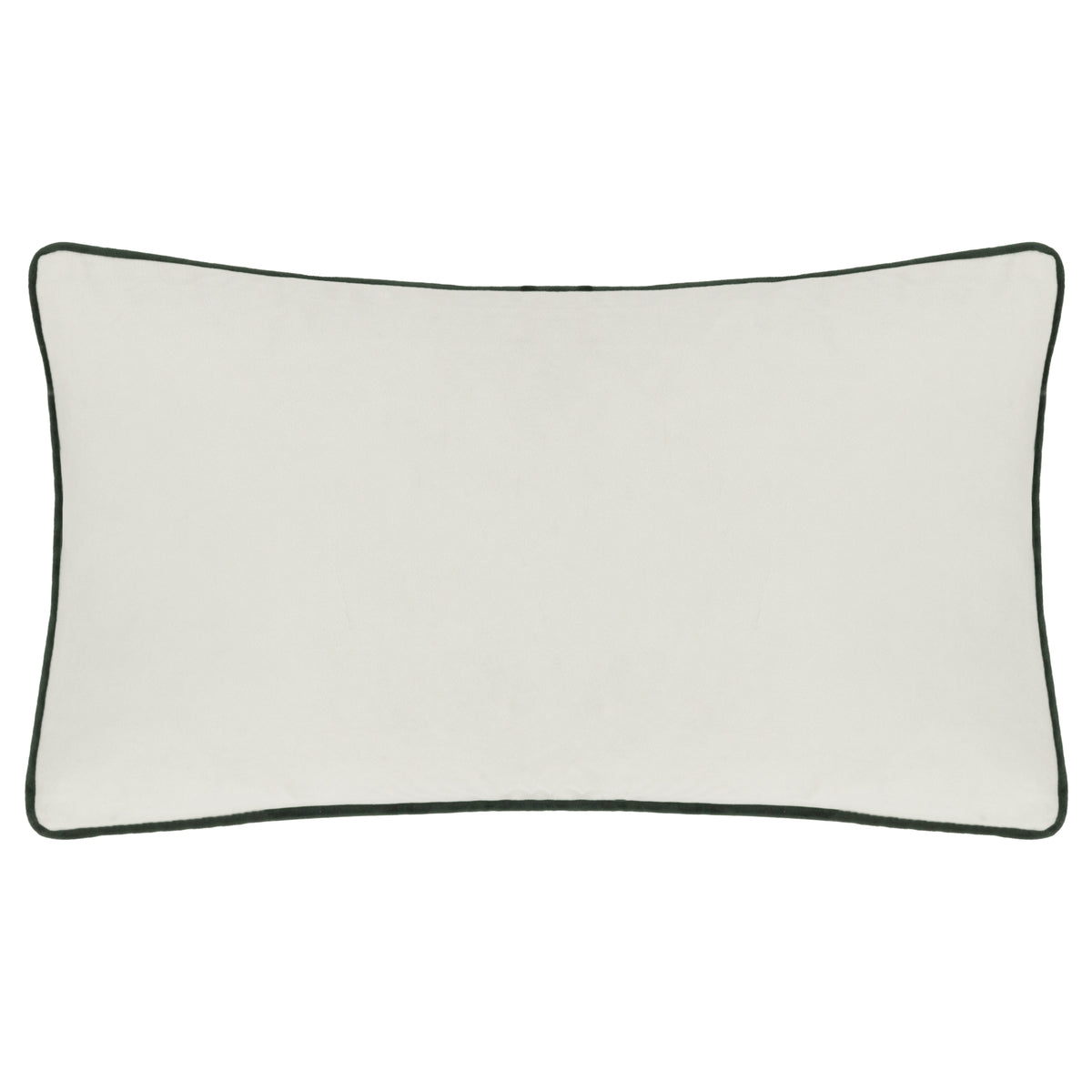 Lodge Wood Fox Embroidered 30cm x 50cm Filled Boudoir Oak Green