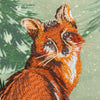 Lodge Wood Fox Embroidered 30cm x 50cm Filled Boudoir Oak Green