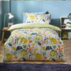 Little Dinos Scandi Reversible Bedding Set Blue Green