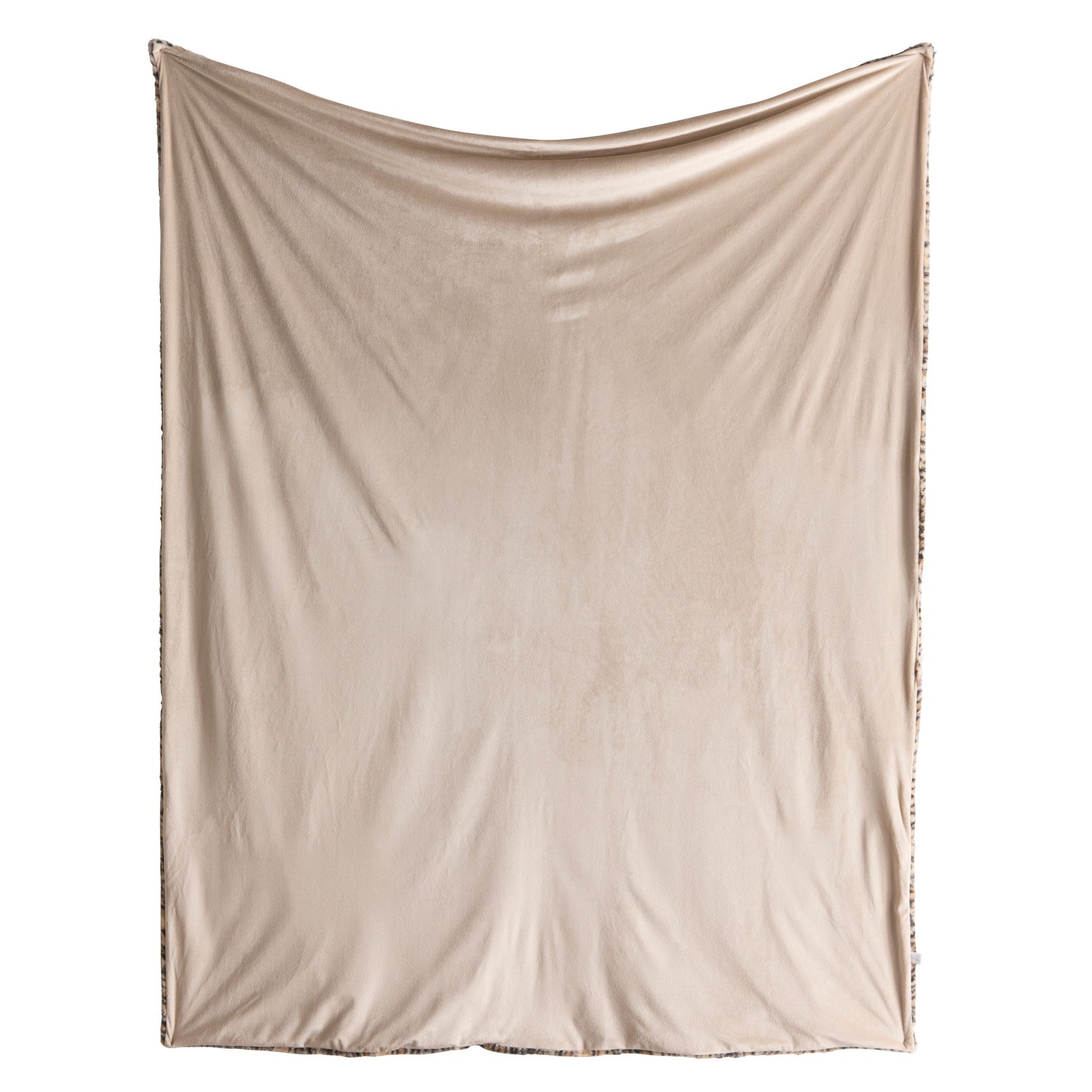 Fusion Leopard Fleece 150cmx220cm Throw Natural