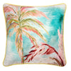 Appletree Leilani Leaf Printed Filled Cushion 55cm x 55cm Green