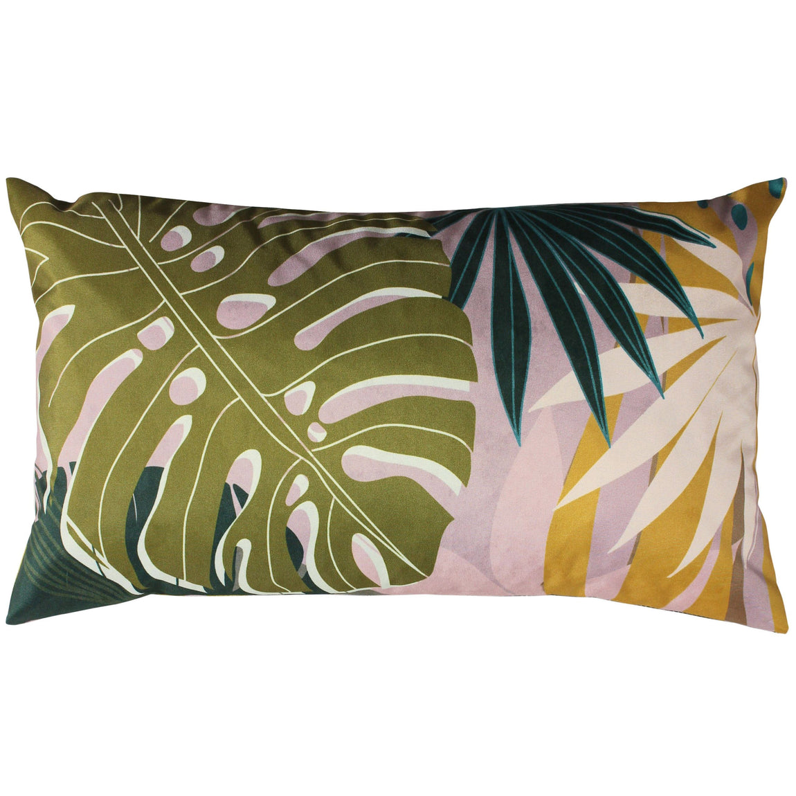 Leafy Boudoir Outdoor Filled Cushion 30cm x 50cm Blush