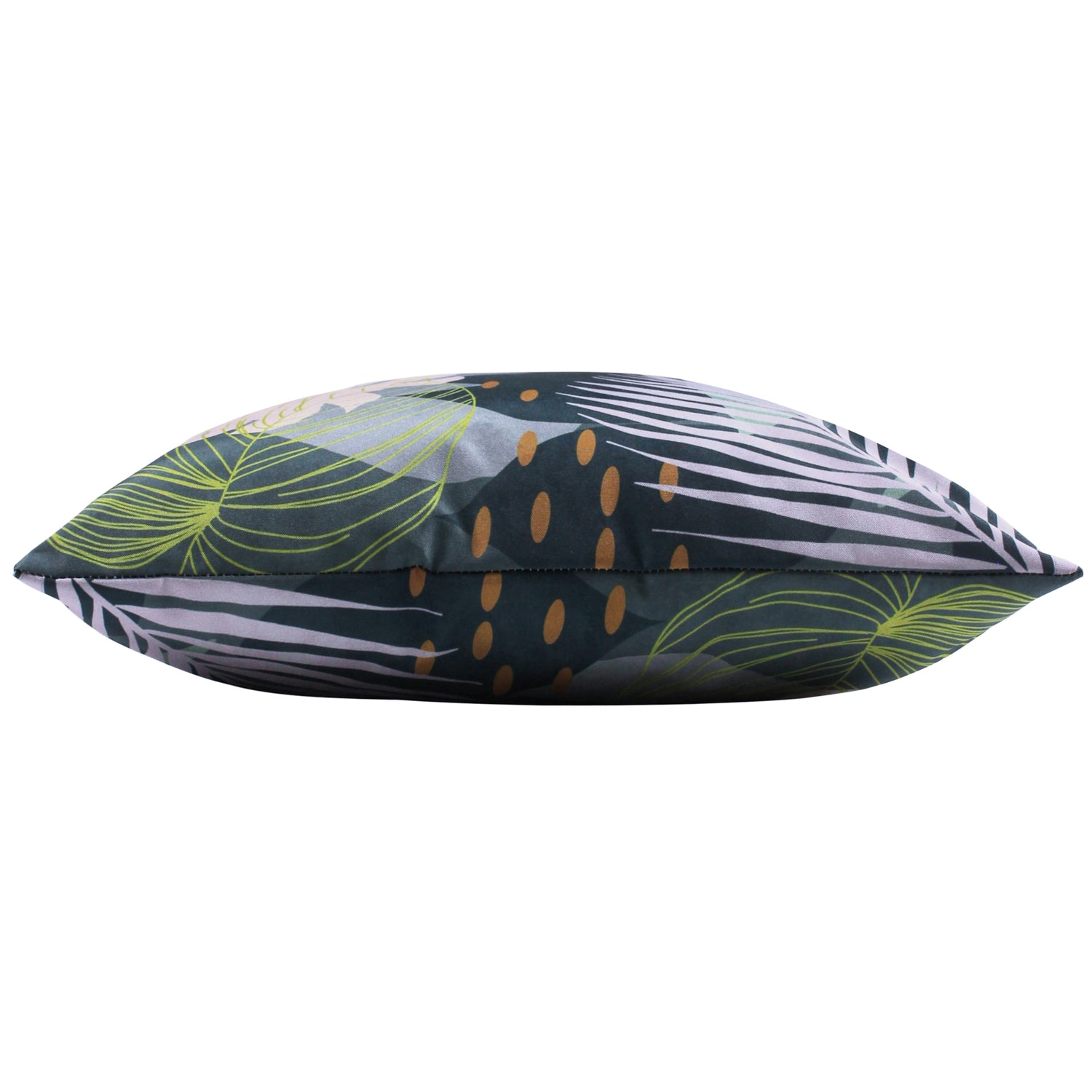 Leafy Outdoor Filled Cushion 43cm x 43cm Teal