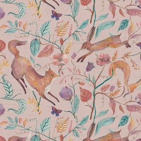 Voyage Maison Leaping Into The Fauna Fabric Blush