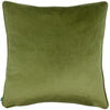 Leilani Lei Olive Chenille Piped Filled Cushion 43cm x 43cm Olive