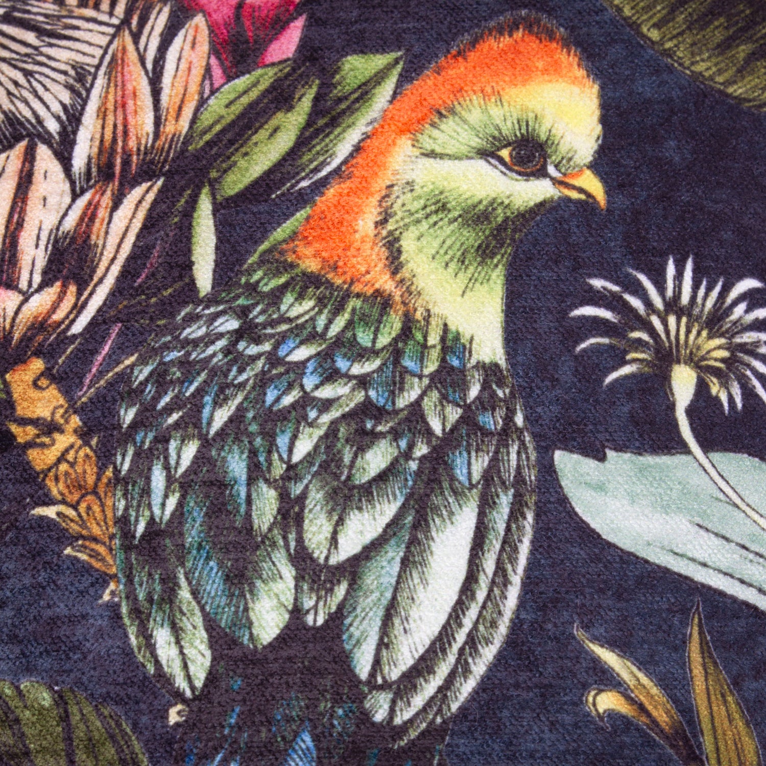 Leilani Twilight Piped Chenille Filled Cushion 43cm x 43cm Twilight