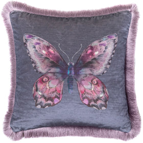 Voyage Maison Lenore Feather Filled Cushion 50cm x 50cm Sapphire