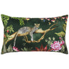 Leopard Boudoir Outdoor Filled Cushion 30cm x 50cm Forest