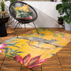 Leopard Outdoor Indoor Washable 120cm x 170cm Rug Ochre