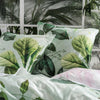 Linen House Glasshouse Floral Continental Pillowcase Mint