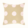 Linen House Haze Polka Dot Tufted Continental Pillowcase Pink Sand