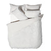 Linen House Manisha Geometric Tufted Duvet Cover Bedding Set White