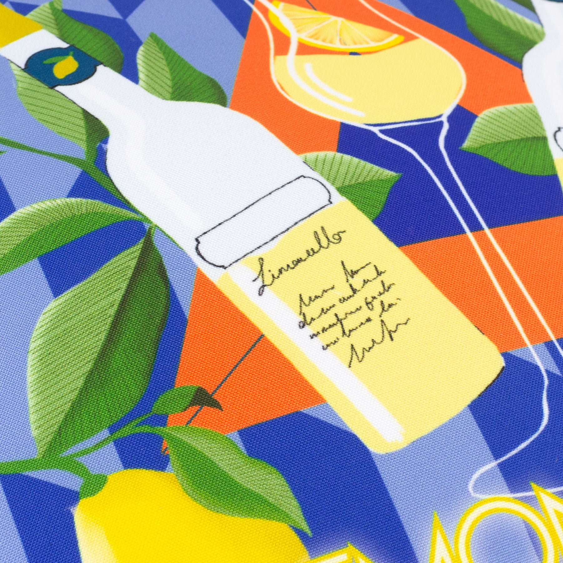 Limoncello Abstract Outdoor Filled Cushion 43cm x 43cm Blue