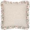 Paoletti Seventy Three Linen Renee Printed Ruffle 50cm x 50cm Filled Cushion Multi