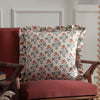 Paoletti Seventy Three Linen Renee Printed Ruffle 50cm x 50cm Filled Cushion Multi