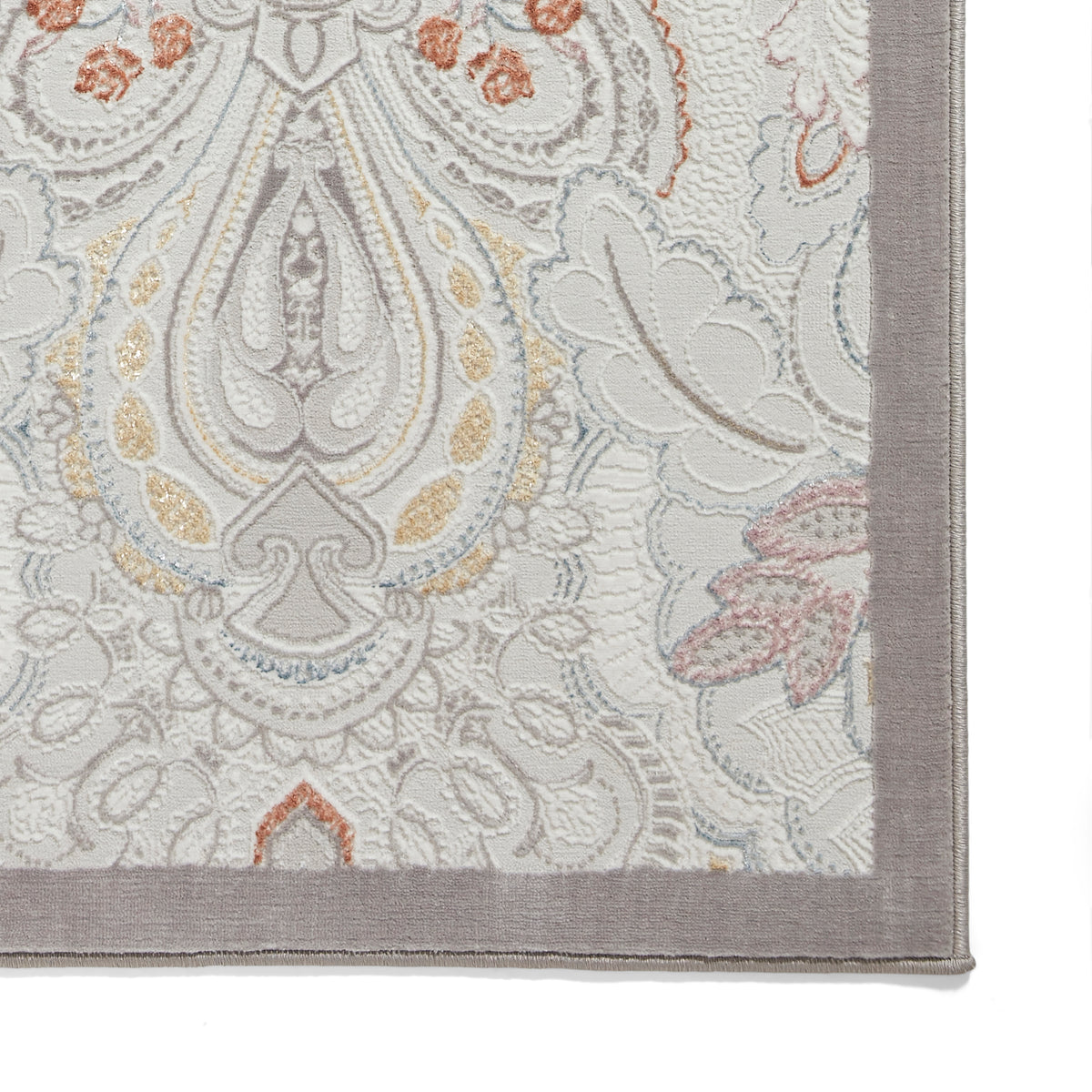 Laurence Llewelyn-Bowen Damask Rug Pearl