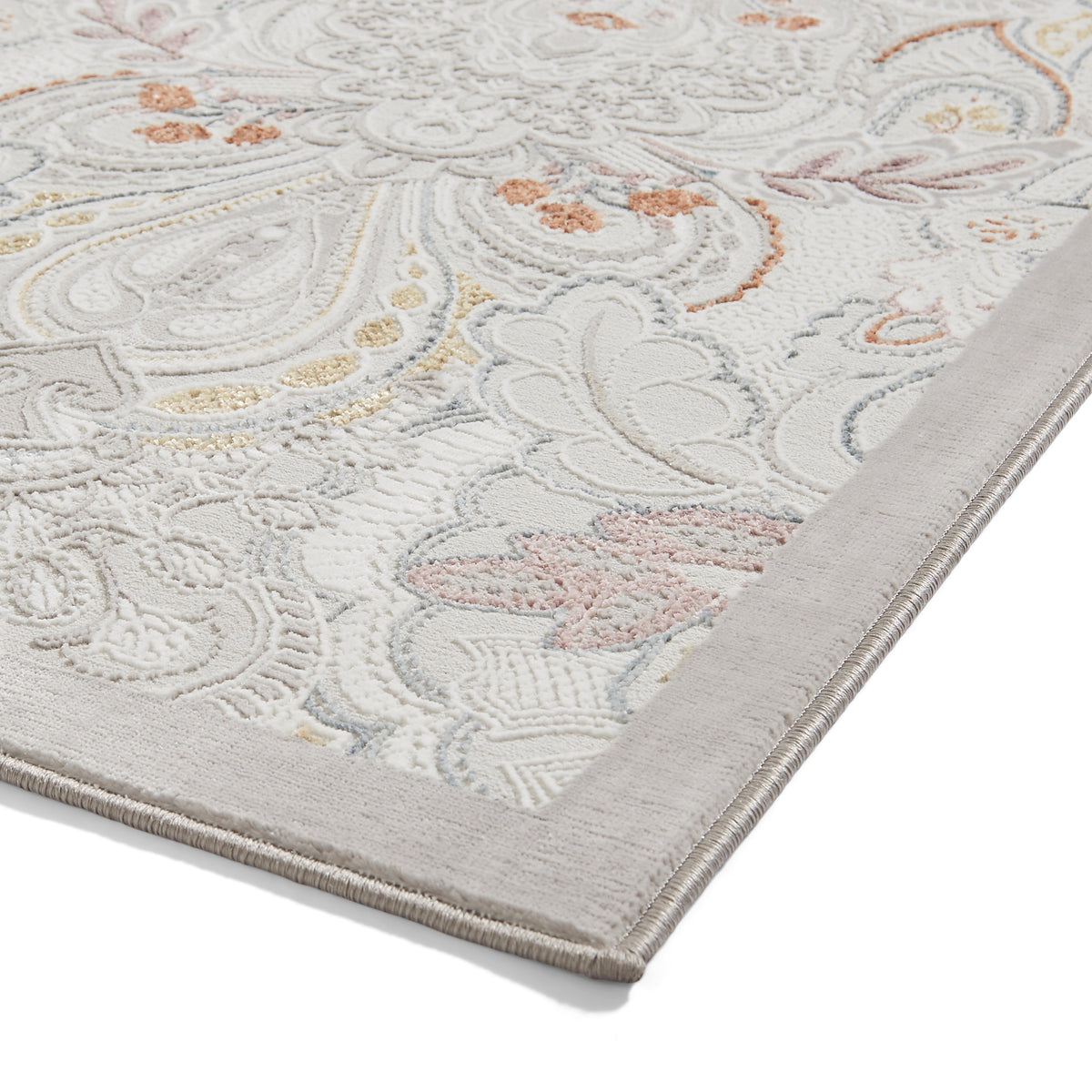 Laurence Llewelyn-Bowen Damask Rug Pearl