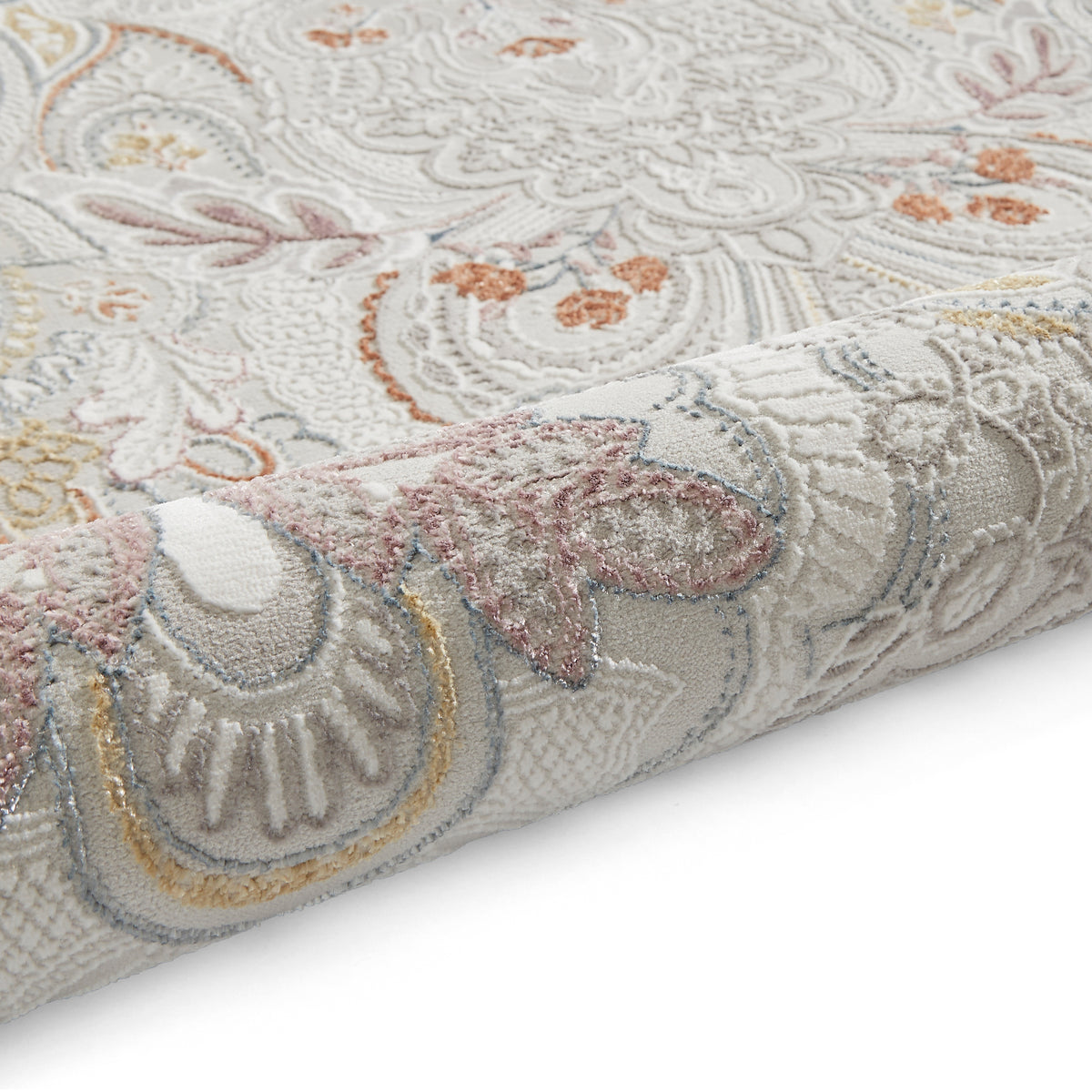 Laurence Llewelyn-Bowen Damask Rug Pearl