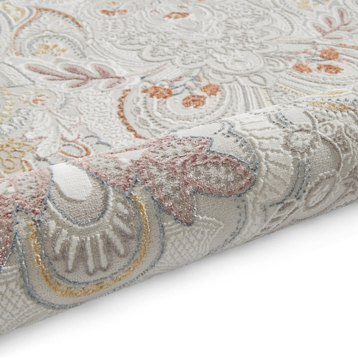 Laurence Llewelyn-Bowen Damask Rug Pearl