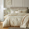 Soiree Lilly Floral Jacquard Duvet Cover Bedding Set Champagne