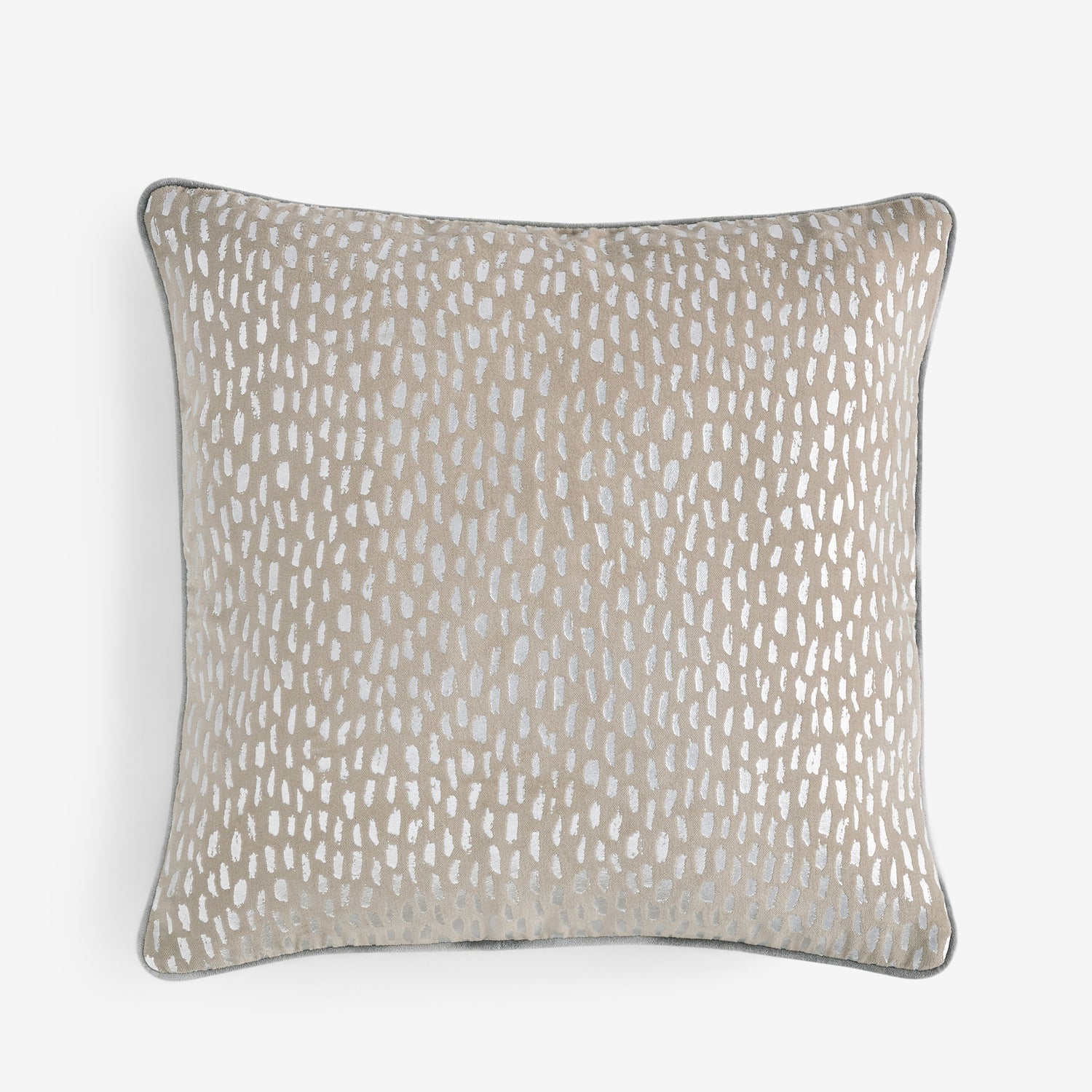 Clarke & Clarke Loxley Feather Filled Cushion 43cm x 43cm Silver