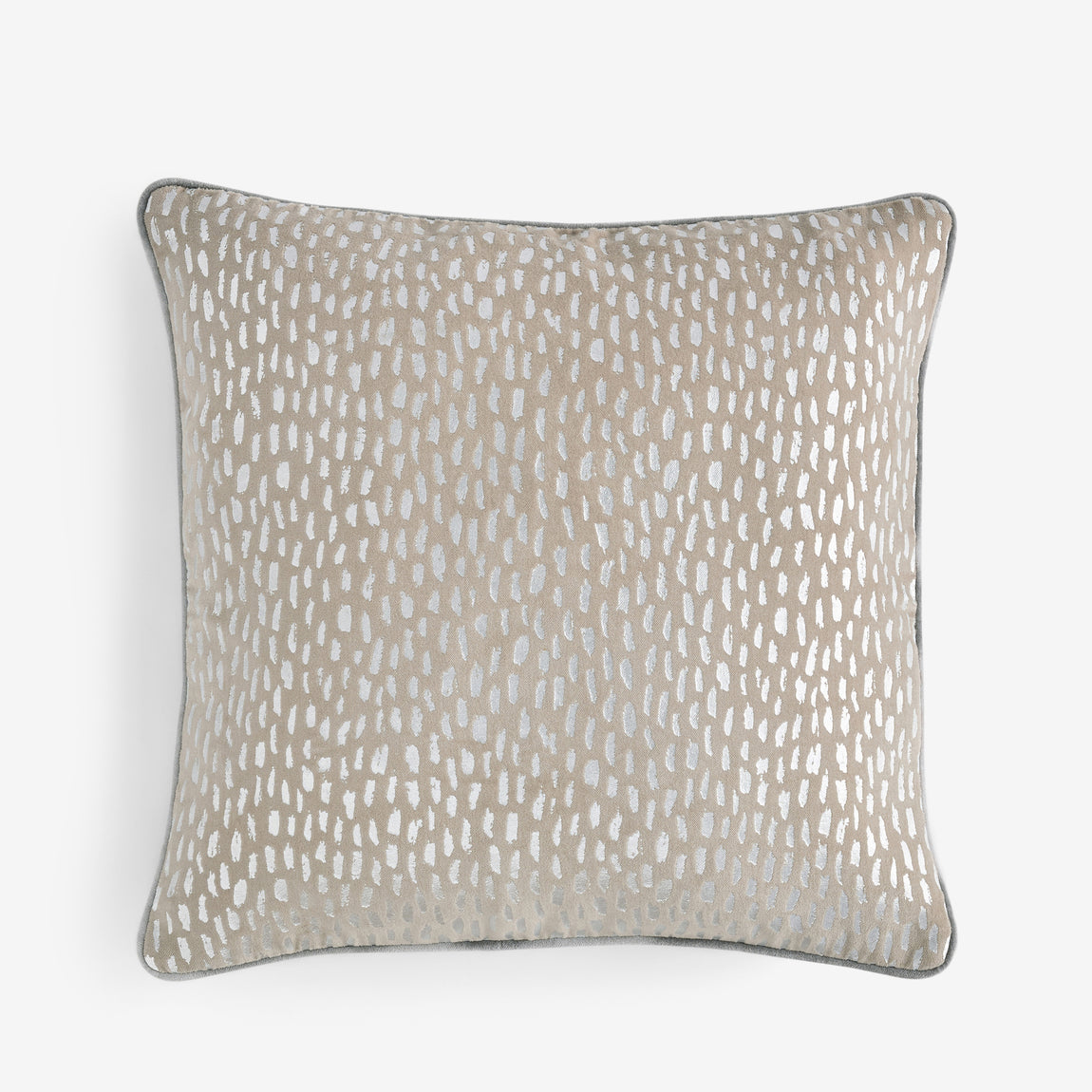 Clarke & Clarke Loxley Feather Filled Cushion 43cm x 43cm Silver