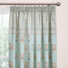 Dreams & Drapes Lorena Patchwork Lined 66 x 72 Ready Made Curtains Duck Egg