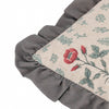 Paoletti Seventy Three Linen Renata Floral Printed Ruffle 50cm x 50cm Filled Cushion Multi
