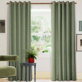 Land & Shore Dawn Made To Measure Curtains Green