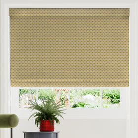Land & Shore Dawn Made To Measure Roman Blind Ochre
